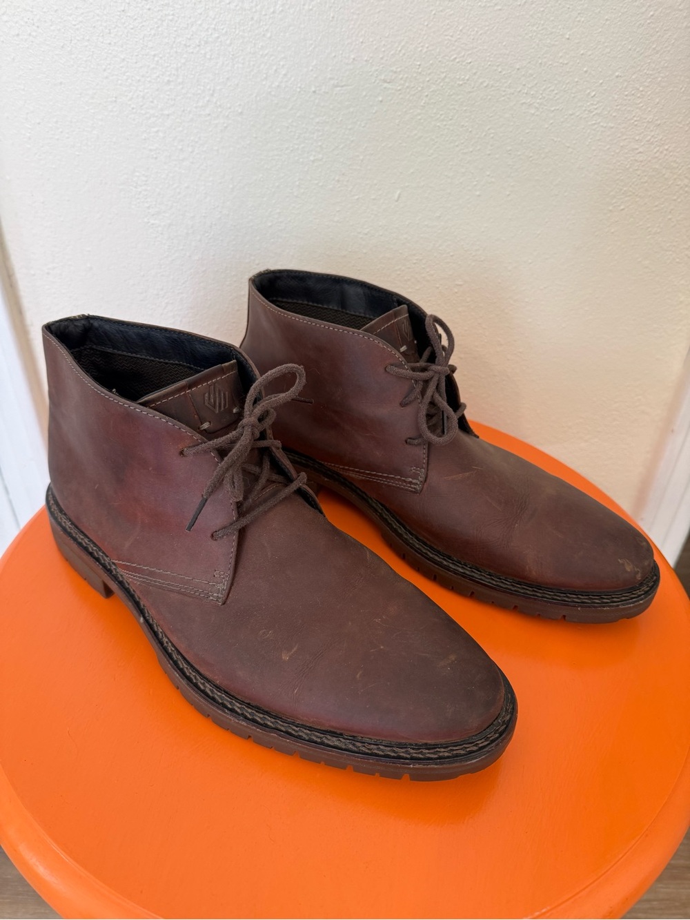 Johnston & Murphy Brown Leather Chukka Boots Lace-Up Men's Size 11